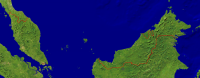 Malaysia Satellit + Grenzen 2000x778